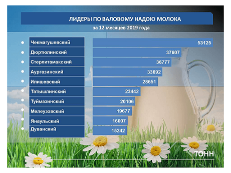 В Башкирии составили молочный рейтинг