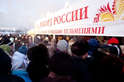 Пермском крае установлен новый рекорд России – пермяки съели 50 тысяч пельменей