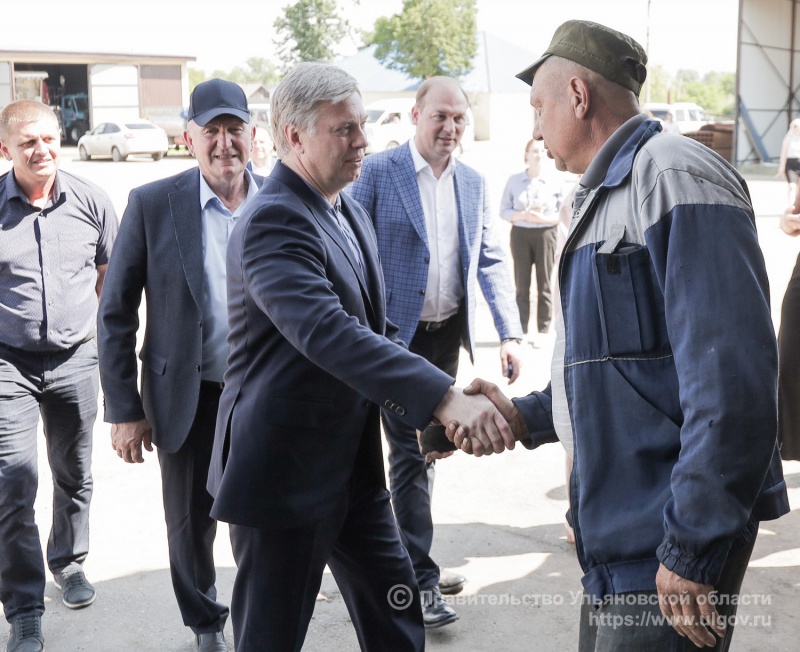 Глава Ульяновской области посетил КФХ